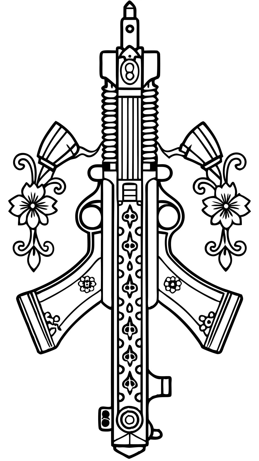 coloring pages of guns